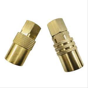 High Quality Hasco Brass Quick Release Coupling Straight Design Polished Surface European Standard Low Pressure <b>Pipe</b> - Product Image 1