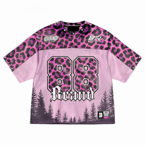 Jersey de malla de moda, ropa de calle de gran tamaño, camiseta personalizada, camiseta de verano ligera transpirable para hombres y mujeres, atuendo informal - Product Image 5