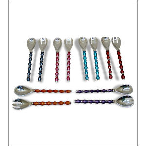 Couverts en métal de haute qualité ensemble de couverts vaisselle argent acier inoxydable cadeau de mariage argent personnaliser couverts en métal argenté - Product Image 1