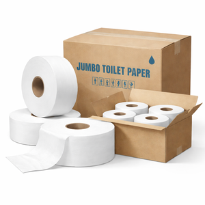 Papier toilette en rouleau jumbo 2/3/4/5 plis, noyau large, haute absorption, pour toilettes publiques - Product Image 4