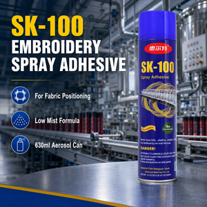 <span class=keywords><strong>Pegamento</strong></span> <span class=keywords><strong>en</strong></span> Aerosol de Baja Densidad Huierte SK100 <span class=keywords><strong>para</strong></span> Posicionamiento de Telas, Bordado, Revestimiento Textil, Adhesivo <span class=keywords><strong>en</strong></span> Aerosol <span class=keywords><strong>para</strong></span> Bordado - Product Image 1