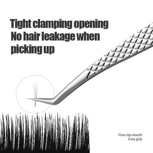 Pinzas de Extensión de Pestañas y Cabello de Acero Inoxidable de Alta Precisión, Antiestáticas, Duraderas y Ecológicas para Esteticistas - Product Image 3
