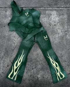 เสื้อฮู้ดปักลายหมวก Boxy สำหรับผู้ชายผ้าซักกรดซีดจางรุ่นที่กำหนดได้เอง - Product Image 3