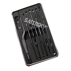 Ensemble de 3 pinces de maintien en acier inoxydable, auto-serrantes, à poignées rondes, ovales et en U, avec pointes pointues - Product Image 2