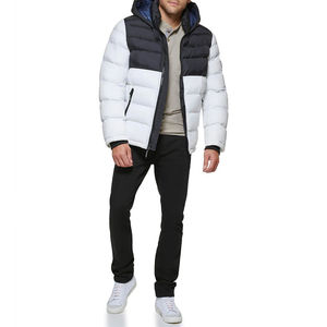 High Quality Unisex Puffer <b>Jacket</b> Crew Neck Zip-Up OEM Custom Logo Men's Puffer <b>Jackets</b> Manufacture - Product Image 2