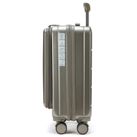 Valise à roulettes de qualité supérieure avec fermeture éclair anti-explosion et un look minimaliste raffiné. Ensemble de bagages