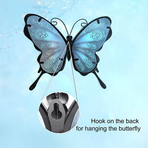 Decoración de Pared Moderna Rústica para Interiores del Hogar, Arte de Pared de Aluminio y Hierro con Diseño de Mariposa, Estilo Islámico Abstracto para Sala de Estar y Restaurantes - Product Image 4