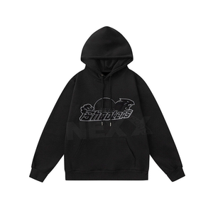 ชุดวอร์มผ้ากำมะหยี่แขนยาวสีดำสำหรับผู้ชายชุดวอร์มผ้ากำมะหยี่สำหรับฤดูหนาวสีพื้นดีไซน์ล่าสุดให้ความอบอุ่นและมีสไตล์ - Product Image 2