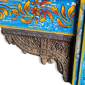 Rustic Wooden <b>Console</b> <b>Table</b> with Mirrored Design for Living Room or Hotel Decoration Home Furniture with Storage Features - Product Image 4