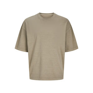 Camiseta Extra Grande de Alta Calidad 100% Algodón, Camiseta Personalizada de Peso Pesado, Lisa, Unisex, al por Mayor, Camiseta Urbana Lisa OEM - Product Image 1