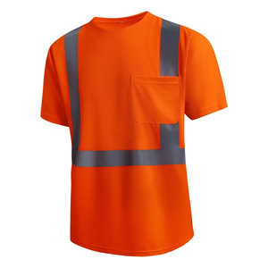 Wholesale Custom <b>High</b> Visibility Construction Short Sleeve <b>T</b> <b>Shirt</b> Safety Hi <b>Vis</b> Work <b>Shirts</b> Breathable Security Reflective Polo - Product Image 1