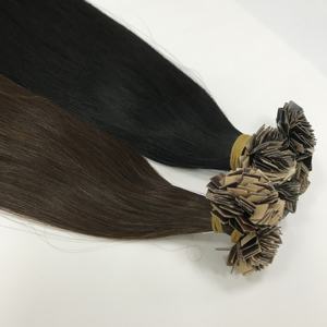 Cinta de pelo crudo vietnamita de alta calidad al por mayor 1cm color negro y marrón oscuro recto - Product Image 3