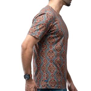 Camiseta de Jersey informal personalizada para hombre 100% algodón cuello redondo ropa de alta calidad impresa con patrón único - Product Image 3
