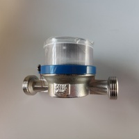 Brass Single-Jet Mechanical Water Meter with Replaceable Measuring Cartridge, Easy Maintenance