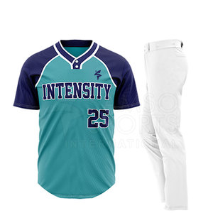 Conjunto de camiseta de béisbol y softball de poliéster personalizado Opciones de talla grande transpirable Uniforme de ajuste regular Impreso Estilo más nuevo Suave - Product Image 1