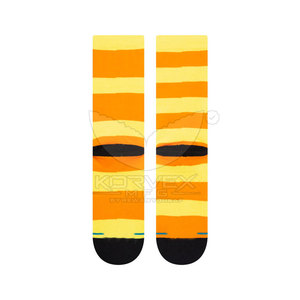 Durable <b>Men's</b> Crew Socks Cotton Blend Breathable Stretch Material Sweat Absorbing Casual Sports Anti-Slip Reinforced <b>Heel</b> Toe - Product Image 2