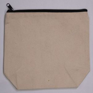 Pochette à cordon et fermeture éclair en coton 100% biologique, écologique, personnalisable, pour rangement, emballage, bijoux, sac cadeau facile - Product Image 2