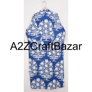 Premium Quality 100% Cotton Indian <b>Kimono</b> <b>Robe</b> Color Floral Print <b>Kimono</b> <b>Robe</b> for Women's Nightwear Dressing Gown <b>Robe</b> - Product Image 6