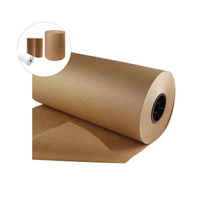 Rollo de papel Kraft virgen marrón para envolver alimentos, embalaje de regalo disponible al precio más bajo - Product Image 1
