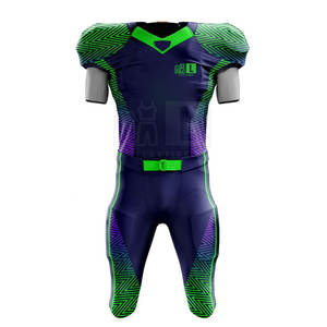 Uniforme américain en polyester 100% de conception personnalisée professionnelle Uniformes de football américain pour jeunes bon marché - Product Image 1