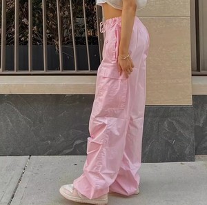 กางเกงยีนส์ขากว้างสำหรับผู้หญิงกางเกงยีนส์คาร์โก้ลำลองสำหรับผู้หญิงแฟชั่นใหม่ขายส่ง - Product Image 5