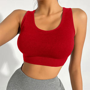 Soutien-gorge de sport pour femmes de haute qualité Débardeur Soutien-gorge de fitness antichoc à col haut personnalisé avec fonction de séchage rapide pour la course et le yoga - Product Image 1