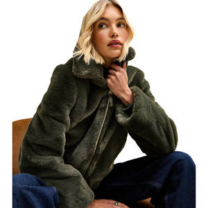 Chaqueta Bomber de Piel Cruda Personalizada para Mujer, Transpirable, de Lona con Cierre de Cremallera, Corte Regular para Otoño/Invierno, Marca Personalizada - Product Image 2