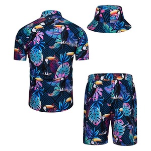 Ropa de marca para hombre, conjunto de 2 piezas, pantalones cortos informales de verano transpirables y camiseta de manga corta, chándal sólido - Product Image 3
