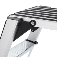 Escabeau pliant en aluminium, escabeau portable léger à 2 marches avec capacité de 150kg pour appartement, maison, camping-car et garage