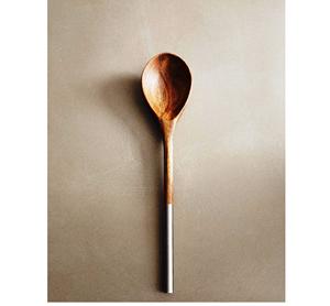 Ensemble de serveurs à salade avec manche en résine, ensemble d'outils de cuisine en bois de mangue d'acacia naturel disponible en Inde - Product Image 5