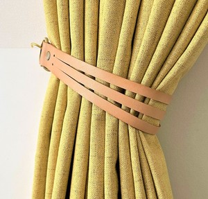 Leather Curtain <b>Tie</b>-<b>Back</b> Home Decor Valentine Gift Gift Ideas 2023 Window Treatment New Home Decor - Product Image 1