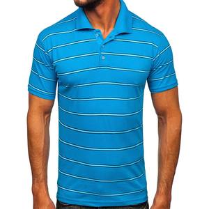 Venta al por mayor Polo camiseta Streetwear moda rayas Golf verano Camisetas hombres - Product Image 5