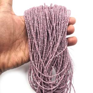 Cuentas de diamantes rosas naturales sin cortar, cuentas de pepita de diamante de 16 pulgadas, 2-4 MM, 17 CT, para fabricación de joyas, cuentas de diamantes naturales para collar - Product Image 3