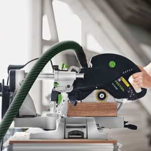 Nueva sierra ingletadora deslizante de doble compuesto Festool KS 120, única en su clase - Product Image 4