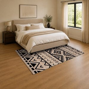 Tapis de salon en chenille antidérapant RUGS DEPOT LXDP-0885, motif designer or terre cuite, imprimé numériquement, lavable en machine, vente en gros - Product Image 3