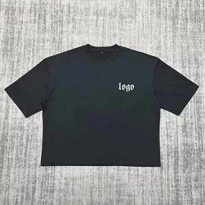 Hot Selling Heavyweight Cotton Men's Tshirt Super Heavy 300gsm <b>Thick</b> Oversized Drop Shoulder <b>T</b>-<b>shirt</b> Crew Neck Boxy Fit <b>t</b> <b>Shirt</b> - Product Image 2