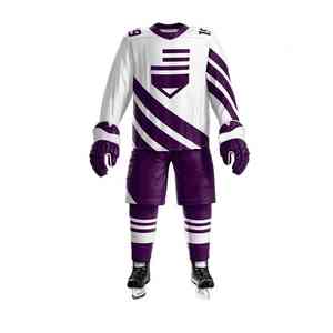 Uniforme de Hockey sobre Hielo de Equipo, Servicio OEM, Sublimación Personalizada con Paneles de Malla Transpirable, Ajuste Flexible, Tejido de Poliéster 100% Duradero - Product Image 5