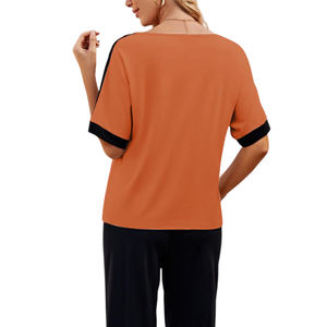 Fabricante profesional hecho último diseño mujeres verano chándal conjunto 100% algodón Color sólido mujeres verano chándal - Product Image 3