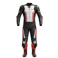 Combinaisons de moto en cuir homologuées CE, design multi-poches, combinaisons de moto en cuir pour la course