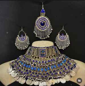 Ensemble de bijoux faits main Afghan Kuchi en différents grades et prix Ensembles de bijoux afghans nouveau design pour mariage - Product Image 5