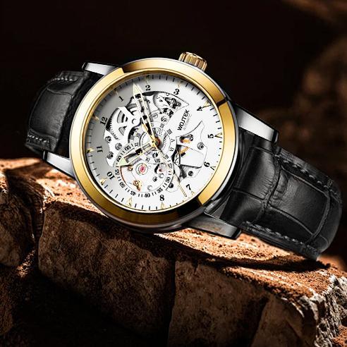 Wholesale Price Luxury Watchc Hollow Out Dial Mechanical Watch Visible Movement Mechanical Watch for Men