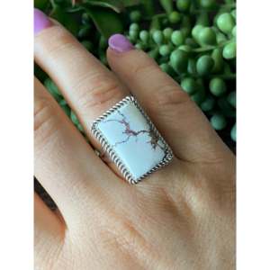 แหวนเงินแท้รูปม้าป่าทำมือ Reda Galvan ประดับด้วยหินธรรมชาติ ขนาด 9.75 - Product Image 2