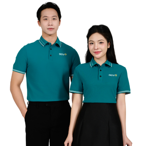 Polo uni unisexe 65 coton 35 polyester tissu respirant multicolore budget vente en gros pour le travail et les événements - Product Image 1