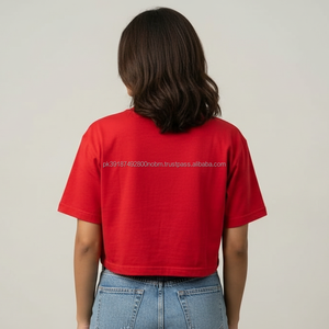 Breathable <b>Rhinestone</b> Print Street Style Regular Fit Crop <b>Top</b> T-Shirts for Women Premium Quality Eco-Friendly - Product Image 5