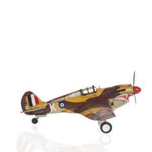 Modèle réduit artisanal en métal de l'avion Curtiss Hawk 81A de 1941, décoration d'avion, 44,5Lx45,7Wx19,1H cm - Product Image 5