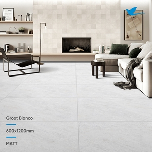 Carreaux de sol en porcelaine gris argenté mat de qualité A-1 pour salle de bain et cuisine, provenant d'un fabricant indien - Product Image 2