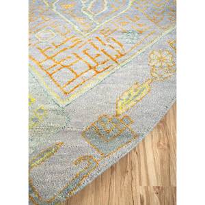 Alfombra Manchaha Azul de Lana y Seda Anudada a Mano, Patrón Geométrico y Abstracto, Rectangular, para Pasillo, Uso en Automóvil, Modelo Lub-6583, Alfombra DIY para Habitación - Product Image 4