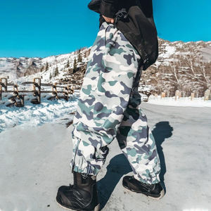 Nouveau Style chaud de haute qualité pantalon de Ski personnalisé hiver respirant vêtements de sport en plein air Camo Design Snowboard pantalon Baggy Ski pantalon - Product Image 1