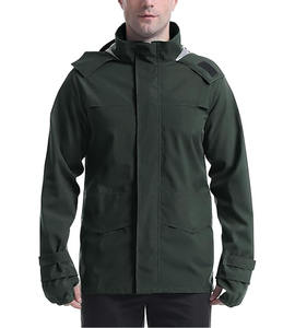 Logo personnalisé Coupe-vent pour homme Veste de pluie Veste coupe-vent d'extérieur avec veste de style américain téléchargée par Dress Sports - Product Image 1