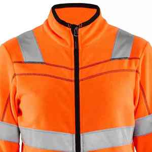 Veste de travail unisexe haute visibilité de qualité supérieure, réfléchissante, imperméable, coupe-vent, à capuche, en toile unie teinte, pour l'hiver - Product Image 3